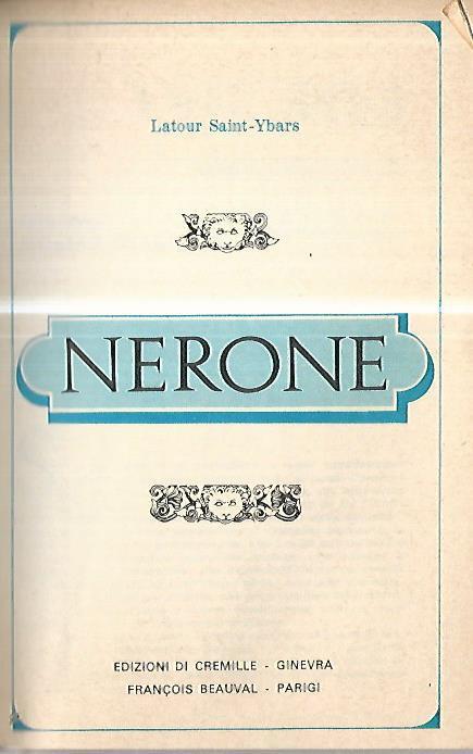 Nerone - copertina