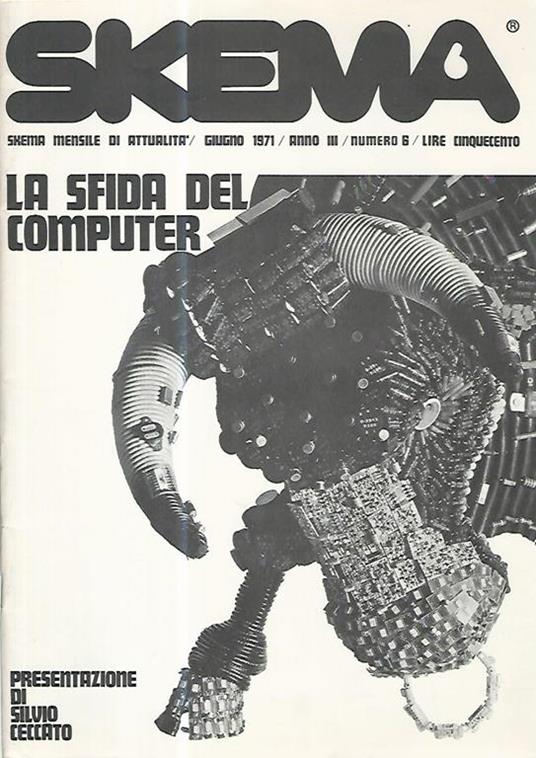 Skema. La sfida del computer. Giugno 1971. Anno III. Numero 6 - copertina