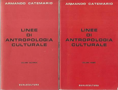Linee di antropologia culturale. Volumi 1-2 - Armando Catemario - copertina