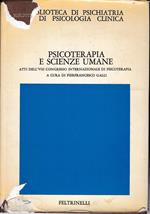 Psicoterapia e scienze umane. Atti dell'VIII Congresso internazionale di psicoterapia