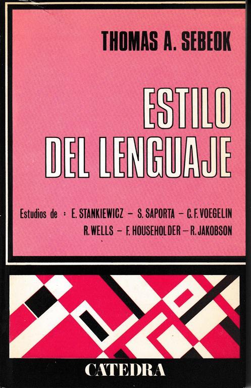 Estilo del lenguaje - T. A. Sebeok - copertina