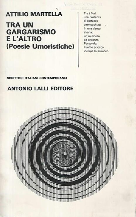 Tra un gargarismo e l'altro (Poesie umoristiche) - Attilio Martella - copertina