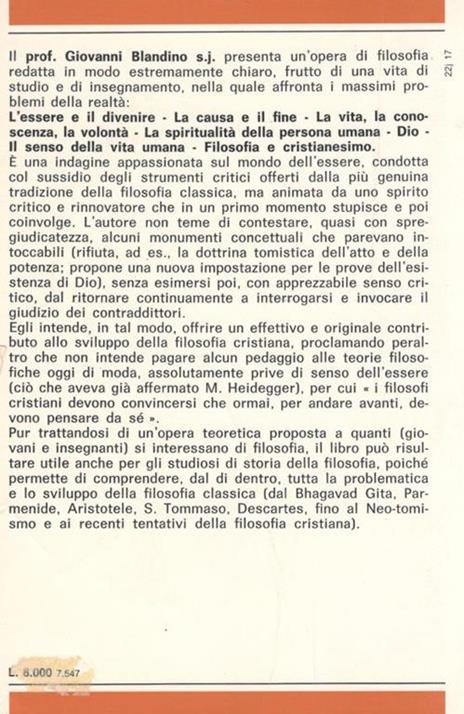 I massimi problemi dell'essere - Giovanni Blandino - 2