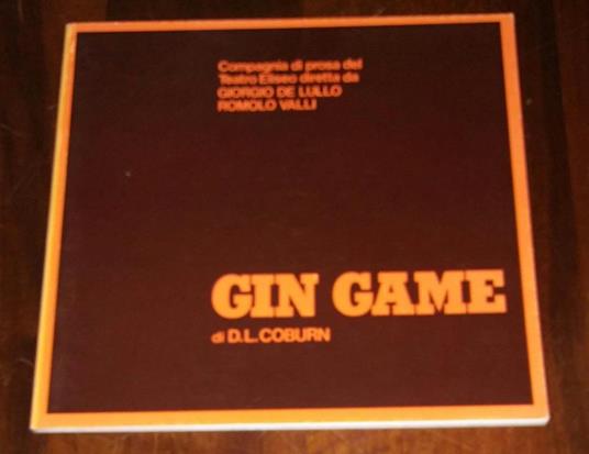 gin game d.l.coburn1979 - copertina