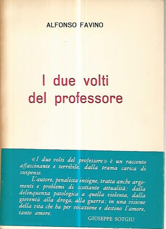 I due volti del professore - Alfonso Favino - copertina