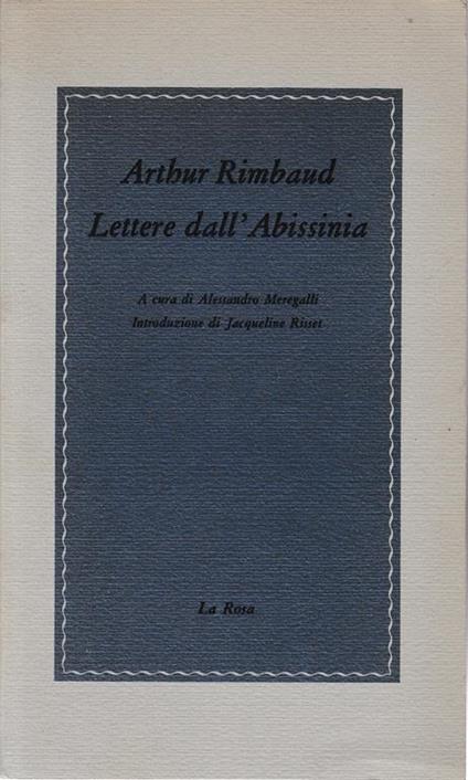 Lettere dall'Abissinia - Arthur Rimbaud - copertina