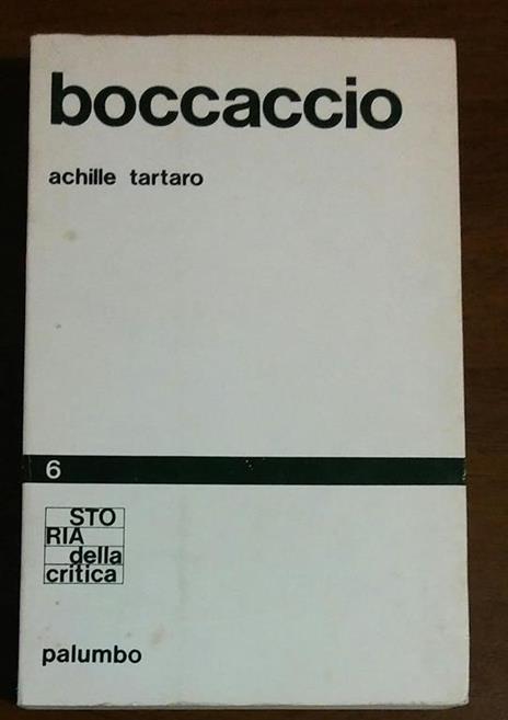 Boccaccio - Achille Tartaro - copertina