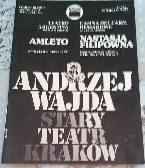 Teatro Argentina Amleto 1982 - copertina