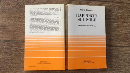 Rapporto sul sole - Piero Bianucci - copertina