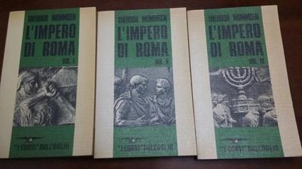 L' Impero di Roma .Vol.I II III - Theodor Mommsen - copertina