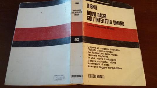Nuovi saggi sull'intelletto umano - Gottfried W. Leibniz - copertina