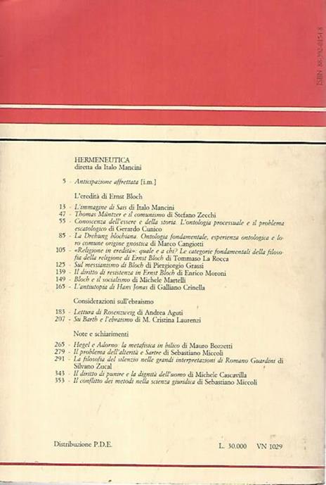 Considerazioni sull'ebraismo - Ernst Bloch - 2