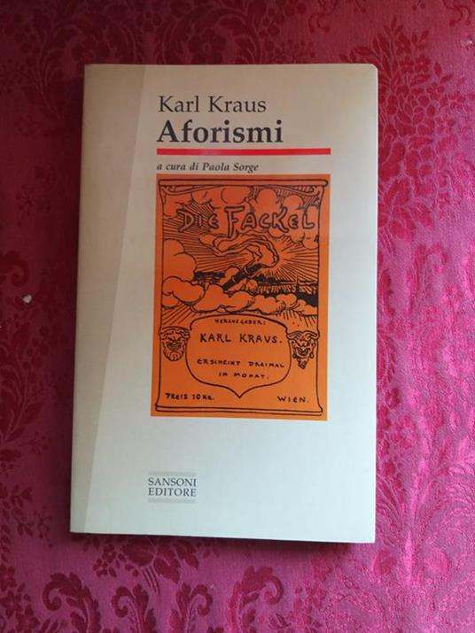 Aforismi - Karl Kraus - copertina