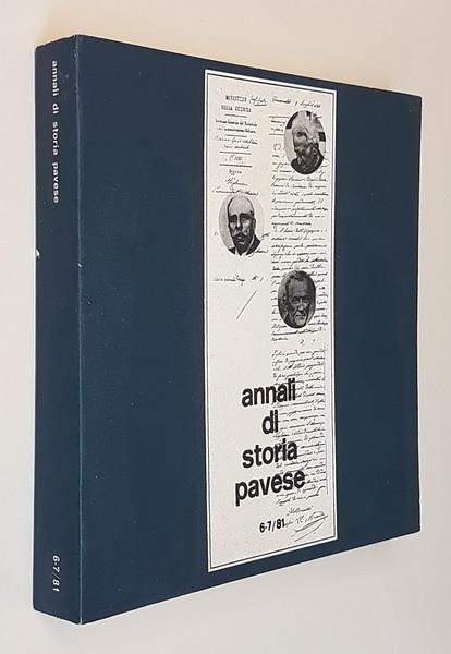 Annali Di Storia Pavese 6-7/81 - Giulio Guderzo - copertina