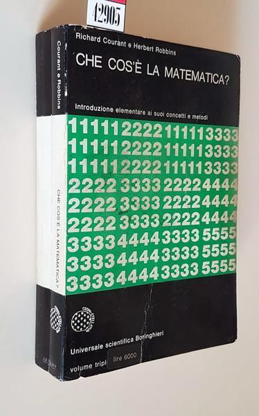 Che Cos'E' La Matematica? Introduzione Elementare Ai Suoi Concetti E Metodi - Richard Courant - copertina