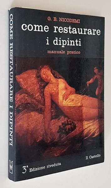 Come Restaurare I Dipinti Manuale Pratico - Giovanni B. Nicodemi - copertina