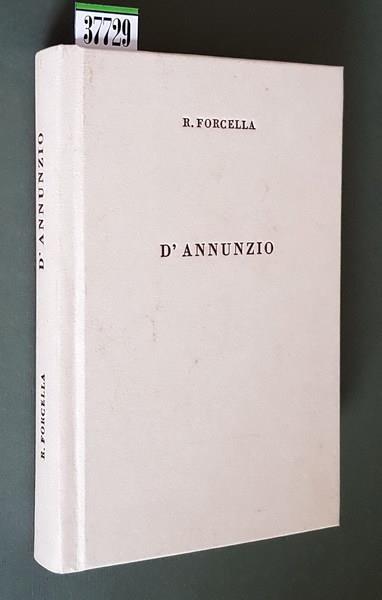 Guide bibliografiche D'ANNUNZIO 1863-1883 - Roberto Forcella - copertina