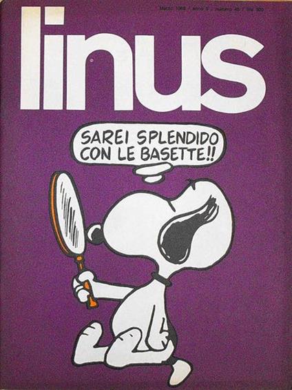 Linus Anno 5 (Numero 48) Marzo 1969 - Giovanni Gandini - copertina