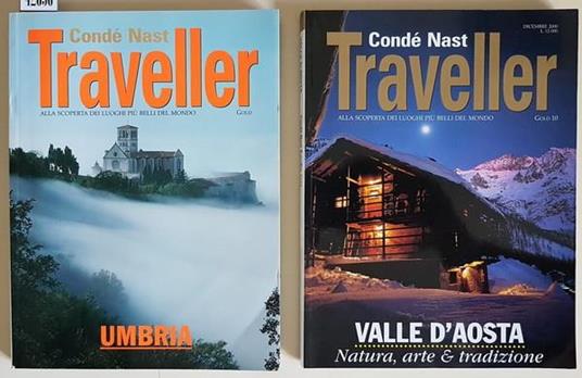 N. 2 Riviste: Traveller Alla Scoperta Dei Luoghi Più Belli Del Mondo Umbria Valle D'Aosta Natura, Arte E Tradizione - Ettore Mocchetti - copertina