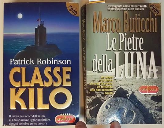 N. 2 Vol. Della Collana Superpocket: Le Pietre Della Luna Classe Kilo - Marco Buticchi - copertina