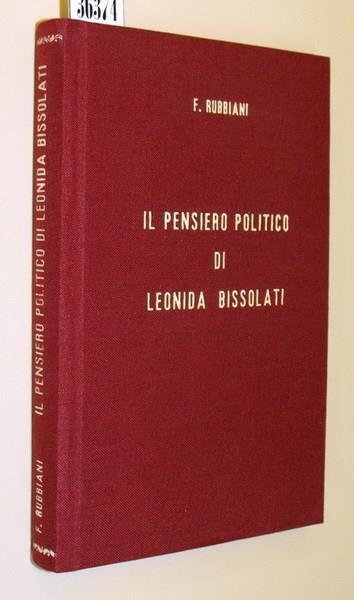 Il Pensiero Politico Di Leonida Bissolati - Ferruccio Rubbiani - copertina