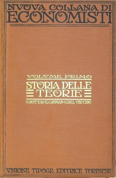 Storia Delle Teorie (Volume Primo) - Celestino Arena - copertina