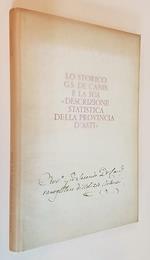 Lo Storico G.S. De Canis E La Sua Descrizione Statistica Della Provincia D'Asti