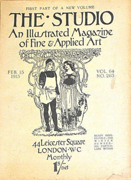 The Studio An Illustrated Magazine Of Fine E Applied Art Vol. 64 N. 263 (15 Feb. 1915) Di: Edited By Charles Holme - copertina