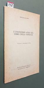 L' Umanesimo Ateo Nel Libro Della Sapienza