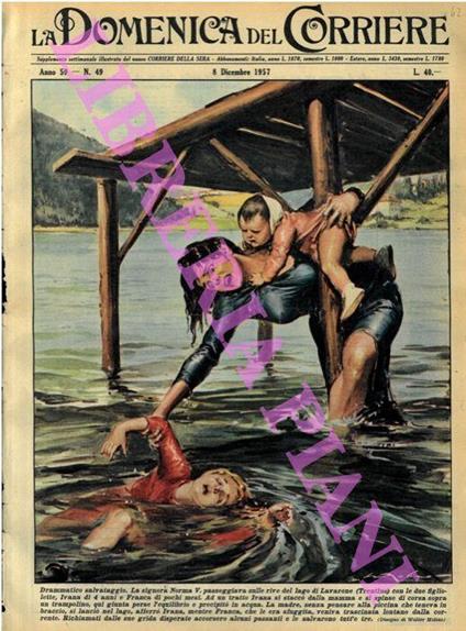 Salvataggio drammatico nel lago di Lavarone - Walter Molino - copertina