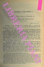 Lettere del conte A. Salimbeni. La spedizione Salimbeni