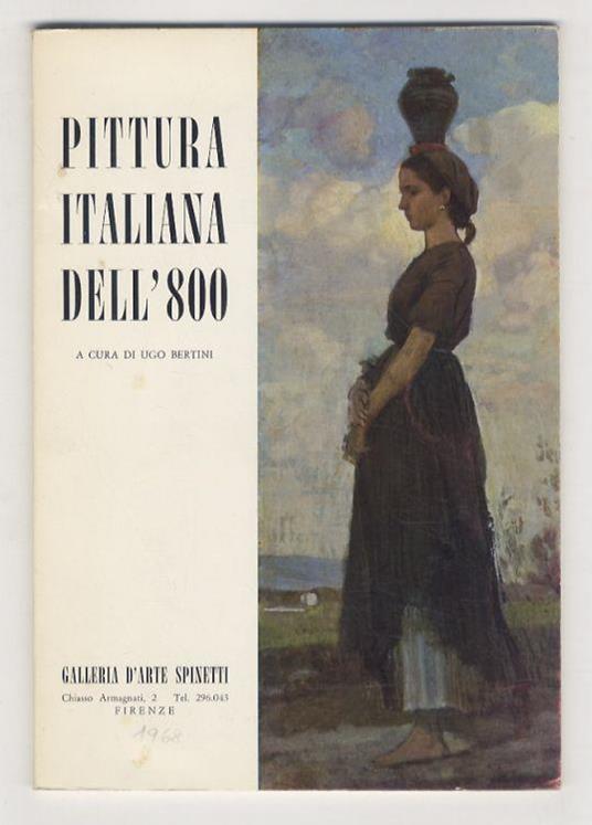 Pittura italiana dell'800. Catalogo a cura di Ugo Bertini - copertina