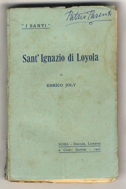 Sant'Ignazio di Loyola - Enrico Joly - copertina