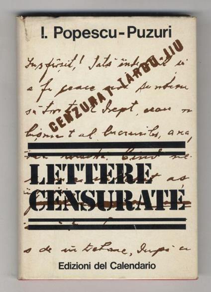 Lettere censurate - Ion Popescu-Puzuri - copertina