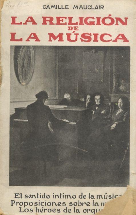 La religión de la música. Versión española de la novena edición francesa por José M.a Borrás - Camille Mauclair - copertina
