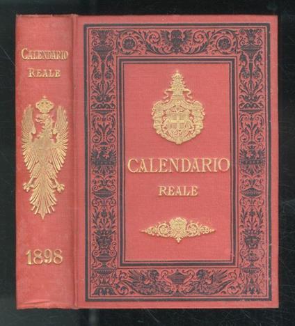 CALENDARIO Reale. Anno 1898 - copertina