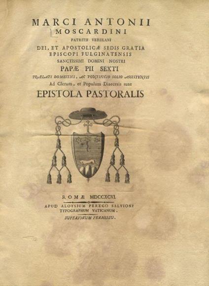 Epistola pastoralis - copertina