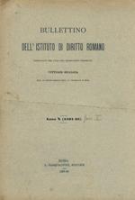 Vocabolario delle costituzioni latine di Giustiniano. Prima parte: da A/ab a Gubernator. (In: Bullettino dell'Istituto di Diritto Romano pubblicato per cura di Vittorio Scialoja. Anno X (1897-98), fasc. I)