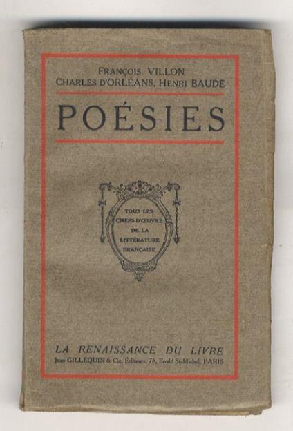 Poésies - François Villon - copertina