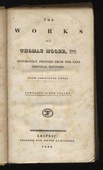 The works of Thomas Moore, accurately printed from the last original editions. Complete in one volume