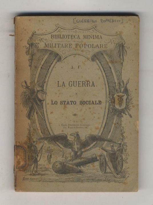 La guerra e lo stato sociale - Domenico Guerrini - copertina