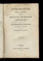 Introduzione allo studio del diritto pubblico universale. Tomo I - Tomo II