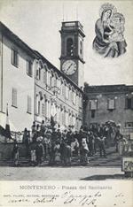 CARTOLINA, MONTENERO. Montenero - Piazza del Santuario