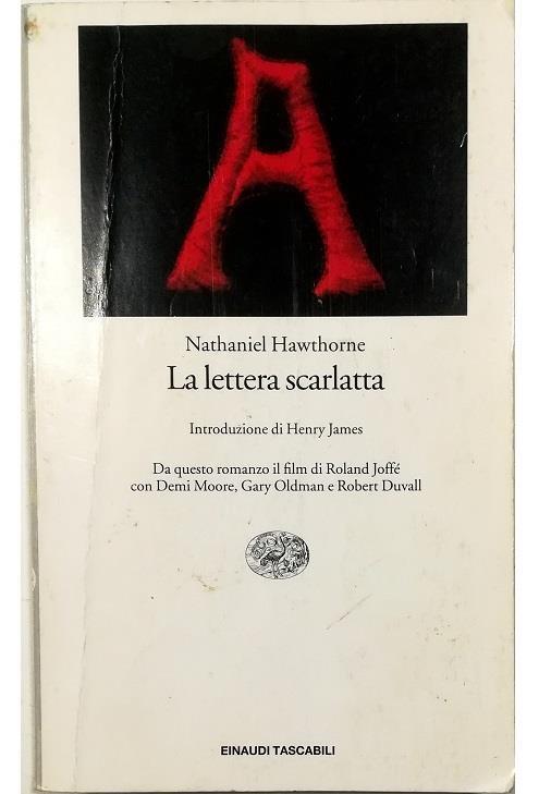 La lettera scarlatta - Nathaniel Hawthorne - copertina