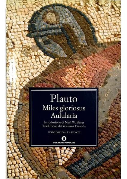 Miles gloriosus Aulularia - testo originale a fronte - copertina