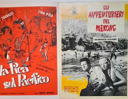 Film selezione 1959-1959. La pica sul Pacifico, Caligola, Gli avventurieri del Mekong, La trappola si chiude, Scacco alla morte, Il tesoro degli Aztechi, Pistola nuda e Viaggio nell'interspazio - copertina