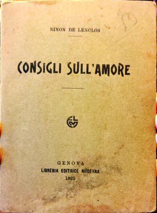 Consigli sull’amore - Ninon de Lenclos - copertina