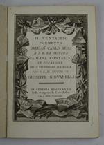 Il Ventaglio. Poemetto… a s.e. la Signora Paolina Contarioni in occasione delle felicissime nozze con S.E. il signor Co. Giuseppe Giovanelli