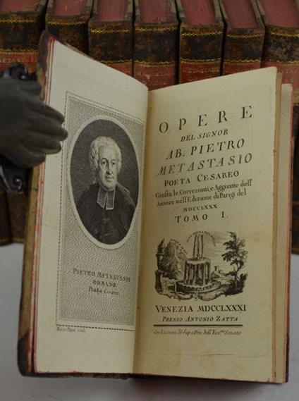 Opere… giusta le correzioni e aggiunte dell'Autore nell'edizione di Parigi del 1780 - Pietro Metastasio - copertina