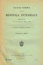 Nuove norme per la bonifica integrale approvate con R.D.13 febbraio 1933, n.215